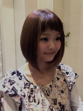 キュアー 千葉店(hair&make cure) 前下がりボブ