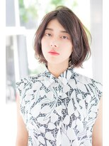 ノーブル 白金台店(Noble by PROGRESS)&nbsp;ひし形シルエット♪こなれ感のある骨格補正の小顔ミディアム