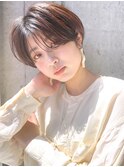 【baLon.fem 志岐英恵】思わず見惚れるベージュカラーショート♪