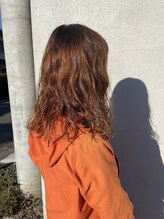 ニコヘアデザイン(nico hair design) nico戸澤　無造作オレンジヘア♪