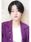 【似合わせカット　大人っぽ黒髪ショート】牧田じゅん