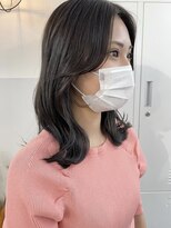 イコ 表参道原宿(ico)&nbsp;アッシュグレージュ イルミナカラー 顔まわり