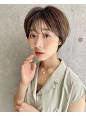 くびれショート/ホワイトアッシュ/小顔/ボブルフ[等々力]