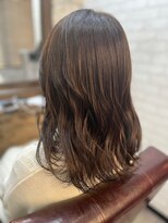 ハサミバイアトリエナガノ 千葉(8sami by atelier nagano)&nbsp;デザインカラー／レイヤーカット/ウエットヘア/オリーブベージュ