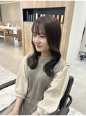 マロンベージュ×くびれミディアム