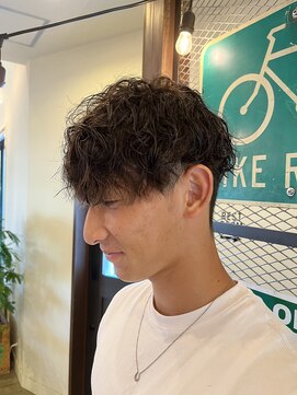 ライド ヘアー(RIDE HAIR) ツイストスパイラルパーマ/ツーブロックマッシュ