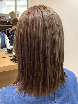 ラファンス 栗林店(LaFENCE) ストレート/ミディアム/オリーブブラウン