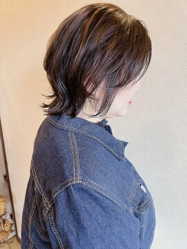 浪漫館 アールズコート(R's Court) ブリーチなしハイライト×ショートウルフ@伊達　3/29