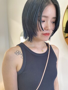 エダメ(EDAME) ネイビーとステップカット◯