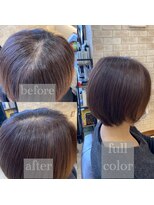 ヴィアスヘアー(vias hair)&nbsp;頭皮を労わる◎根元をギリ塗りで白髪染めカラー