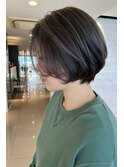 大人かわいい！ハンサムショート×アッシュグレージュ/西原晃