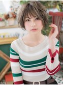 細めハイライト小顔透け感フェザーショートc6大宮20代30代40代