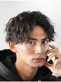 サーフカールセンターパートツイストスパイラルパーマ渋谷