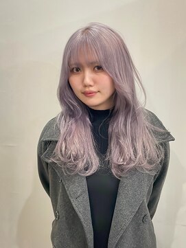 サクラ オモテサンドウ(SAKURA) ハイトーンホワイトラベンダー◎ブリーチ/髪質改善