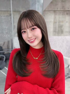 フィヴェント(Fivent) 美髪韓国レイヤーイメチェン似合わせ小顔シースルーワイドバング