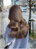 20代30代40代フェイスフレーミングカラーロングウルフ外ハネボブ