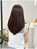 「evri」ロングレイヤー レイヤーカット 暖色カラー 艶カラー