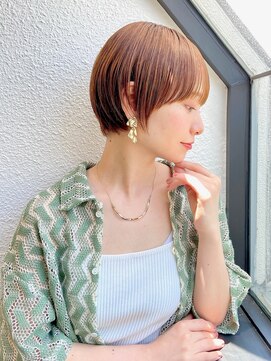 ハウスアンドヘアーワークス(House&Hair works) 前髪長め大人小顔ショート30代40代50代　藤沢