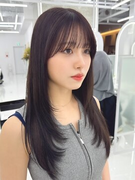 コア プラス 立川(COA PLUS) 韓国風レイヤーカット髪質改善ダブルカラーハッシュカット