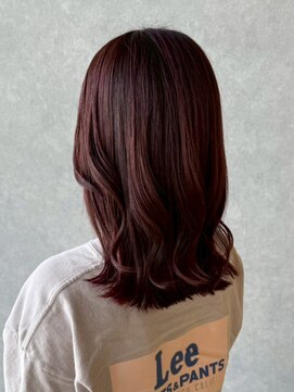 オブジェ シエル(obje't ciel) 【obje't ciel】ロングレイヤー/ブラウンレッド【佐藤早希】