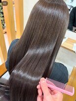 ベリテ 津田沼駅前店(verite)&nbsp;着物ヘア/ダークアッシュ/ミディアムレイヤーカット津田沼駅前