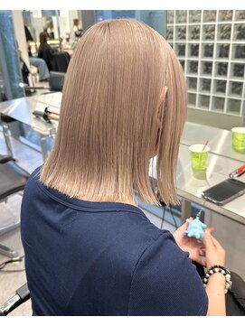 サンクプロジェクト(cinq PROJECT) 原宿韓国顔周りレイヤーミルクティーヘーゼルベージュグレージュ