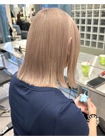 サンクプロジェクト(cinq PROJECT) 原宿韓国顔周りレイヤーミルクティーヘーゼルベージュグレージュ