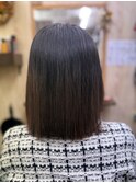 うる艶ストレート×ミディアムボブ