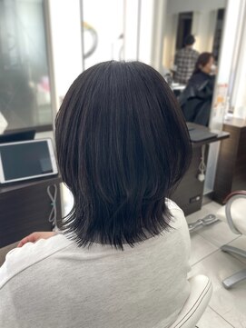 ブルーテーフ(Bleu Terre) ボブウルフ×オリーブグレージュ