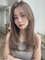 バイオレット 表参道店(Violet) レイヤーカットハッシュカットシャギーカットメルティベージュ