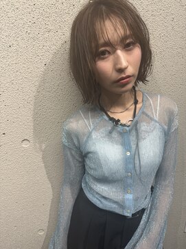 ヌークバイラヴェスト 四日市(neuk by lovest) 【neuk服部】ミディアムボブシースルー前髪/髪質改善