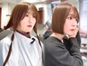 ヘアドネーションカット＋カラー 【31cm以上】表参道/ショート/ボブ/レイヤー