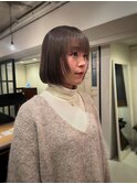 レイヤーボブグレージュ