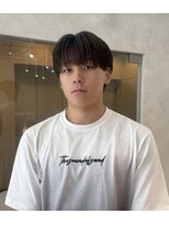 ジーナ オム 札幌(Zina Homme) ラウンドマッシュ*スイングショート*メンズ*Zina Homme札幌