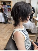 スタイリング簡単！ウルフパーマ