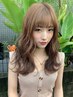 シングルカラー(ブリーチなし)＋トリートメント　￥7700