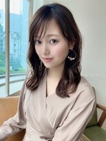 AFLOAT《矢田菜津紀》表参道/レイヤーくびれ◎ピンクブラウン