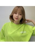 ハイトーン韓国ボブ☆ショコラベージュ、おとなかわいい