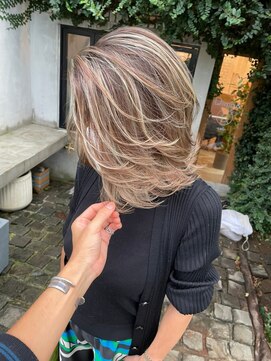 ディモアンド 表参道(Dimo&) ミニウルフ/インナーハイライト流れるレイヤー[表参道]