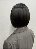 まとまるツルツル艶髪ボブスタイル