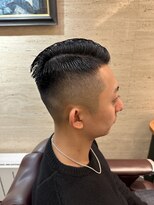 銀座マツナガ 浅草店 20代30代七三ナチュラルフェードハードパート