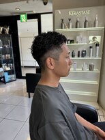 アイズ 海老名(AIZU)&nbsp;極道パーマ　スパイラルパーマ　フェードカット　メンズカット