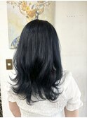清楚系ブルーブラック
