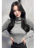 ランズ(LANDS)&nbsp;アッシュカラーワンホンヘア 【韓国ヘア 大阪 梅田】