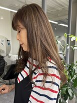 GBG 自由が丘&nbsp;40代50代ベージュカラーグレイカラー白髪ぼかしハイライト