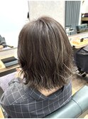 ホワイトグレージュ/チェリーブラウン/ミニウルフ[稲毛/稲毛駅]