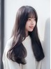 【迷ったらこれ☆】似合わせcut＋透明感カラー＋髪質改善UPTOGLOSS→12800円