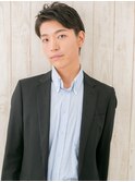 アップバングメンズベリーショート仙台愛子30代40代＜理容室＞