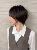 ショート×ダークブラウン