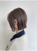 細かめたっぷりハイライト×切りっぱなしBob◎